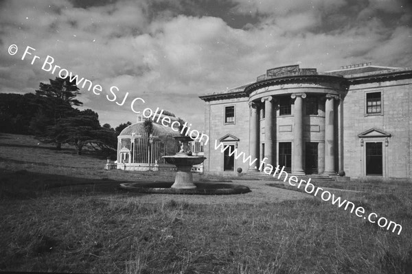 BALLYFIN HOUSE CONSERVATORY LIBRARY FOUNTAIN